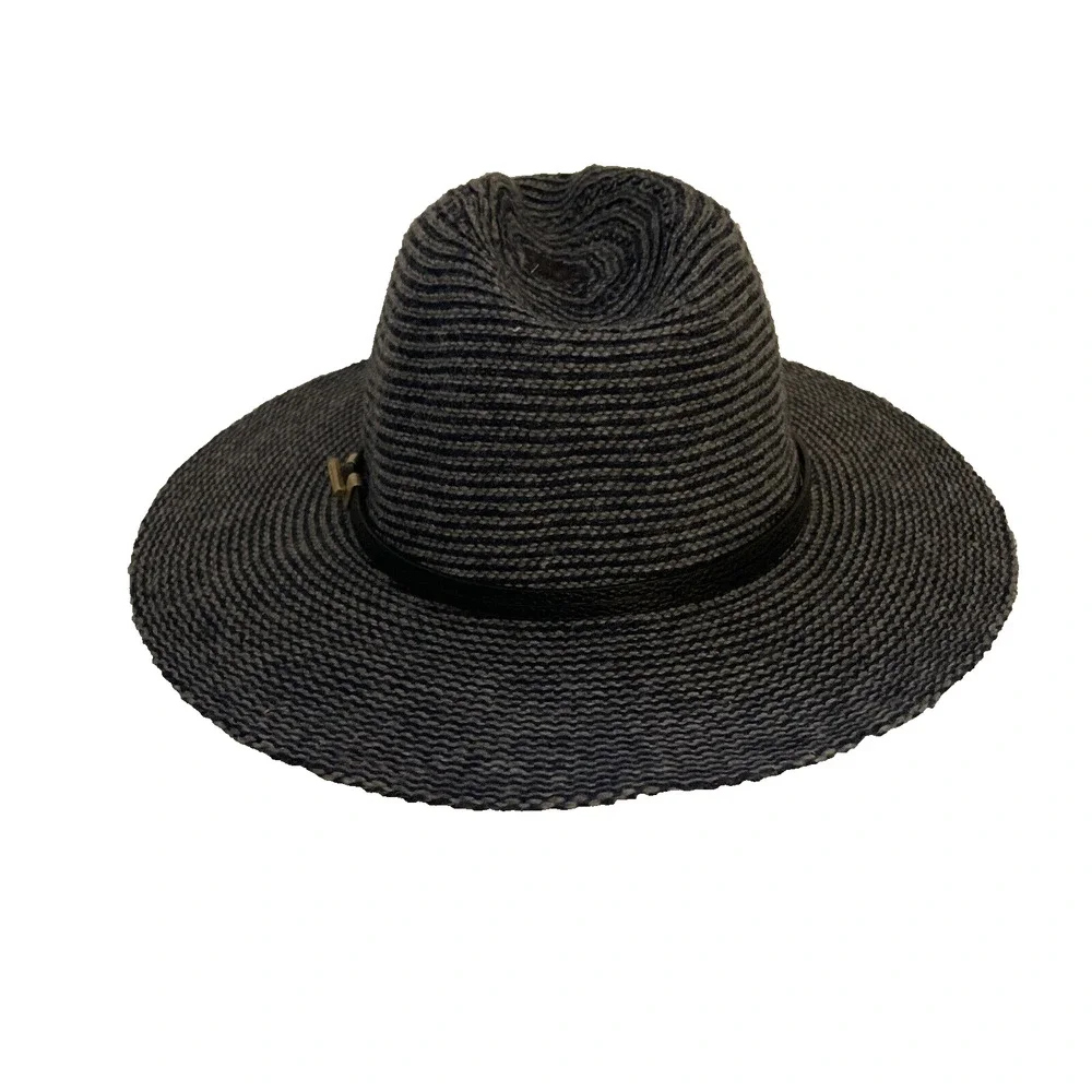 Women’s Vince Camuto Grey and Navy Wool‎ Fedora Hat